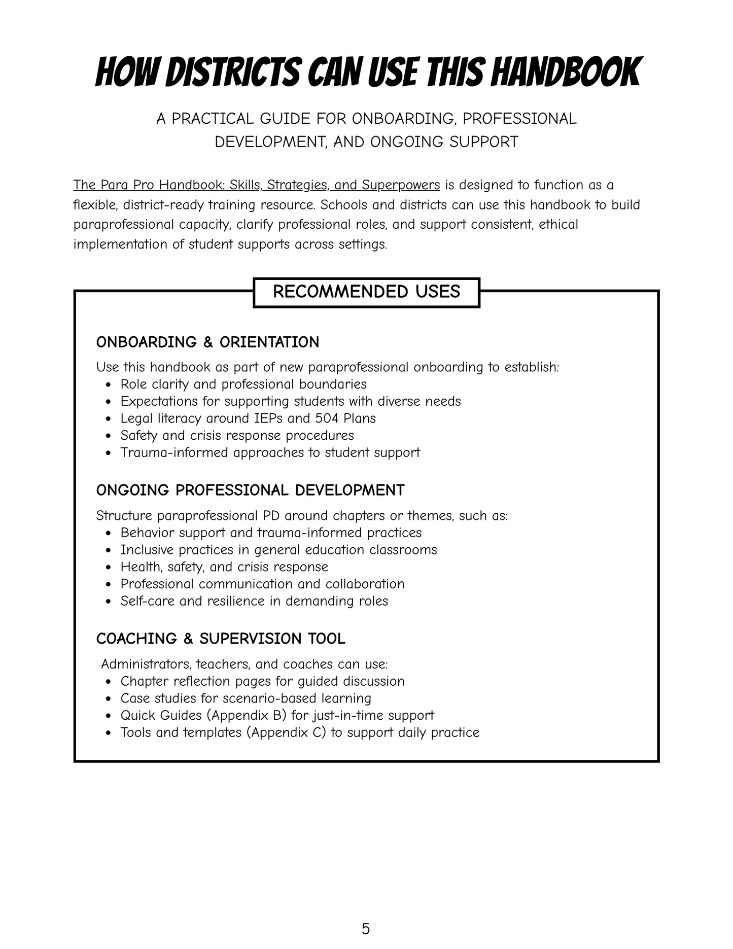 The Para Pro Handbook